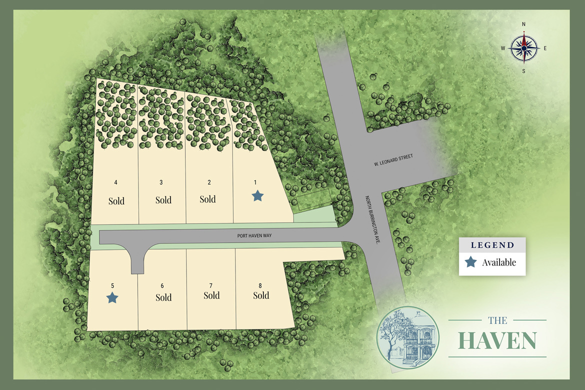 The Haven site map